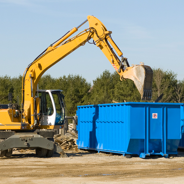 can i choose the location where the residential dumpster will be placed in Long Lake IL